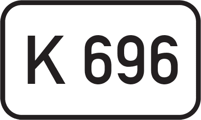 Straßenschild Kreisstraße K 696