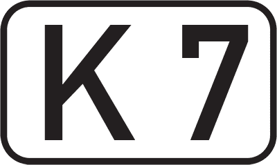 Straßenschild Kreisstraße K 7