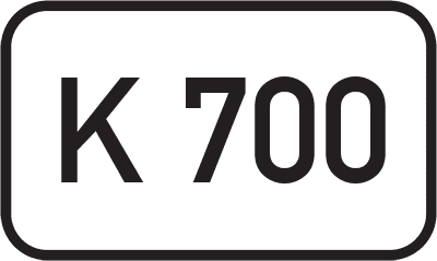 Straßenschild Kreisstraße K 700