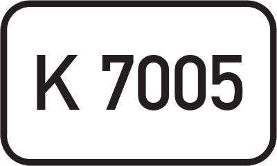 Straßenschild Kreisstraße K 7005