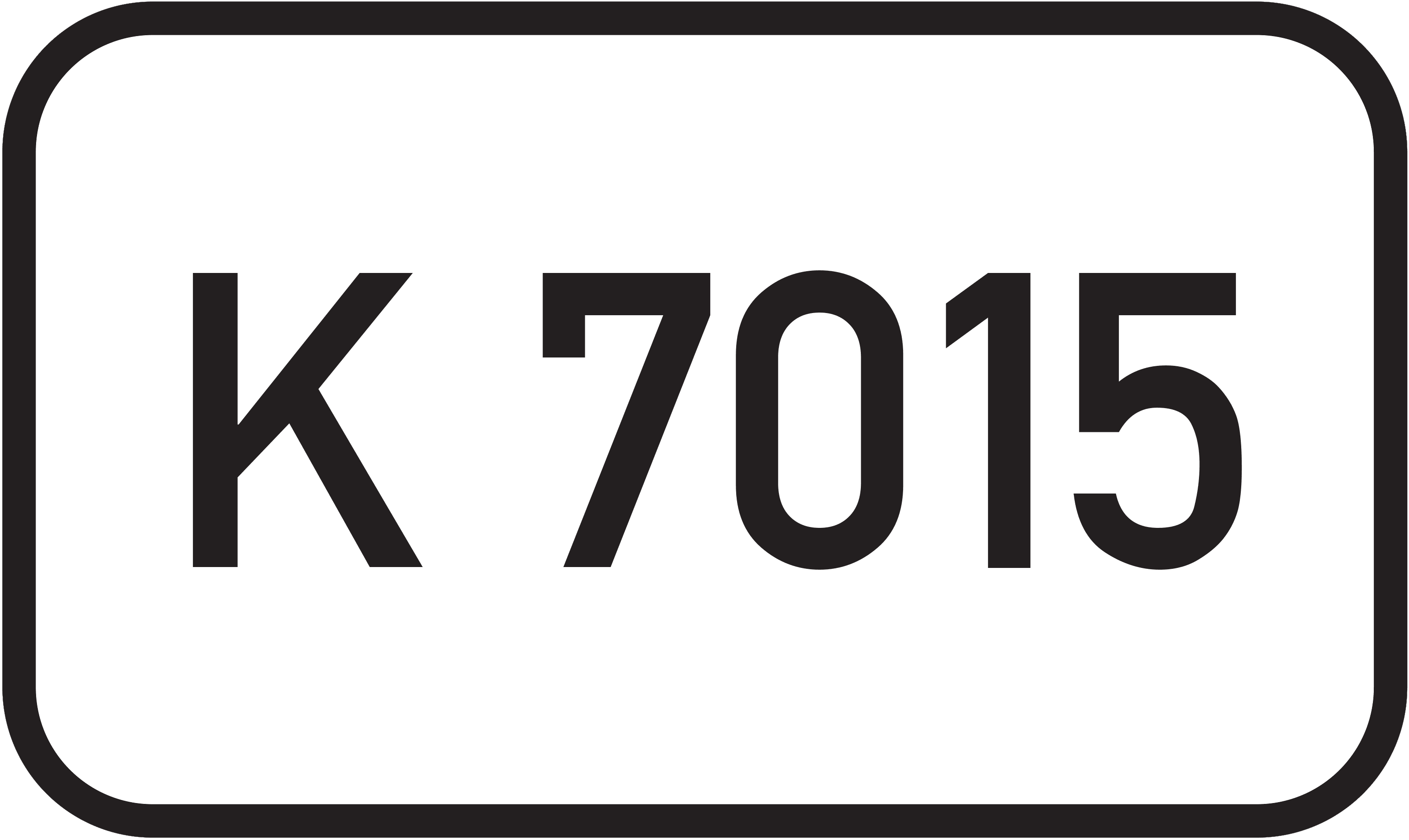 Straßenschild Kreisstraße K 7015