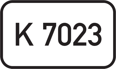 Straßenschild Kreisstraße K 7023