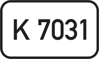 Straßenschild Kreisstraße K 7031