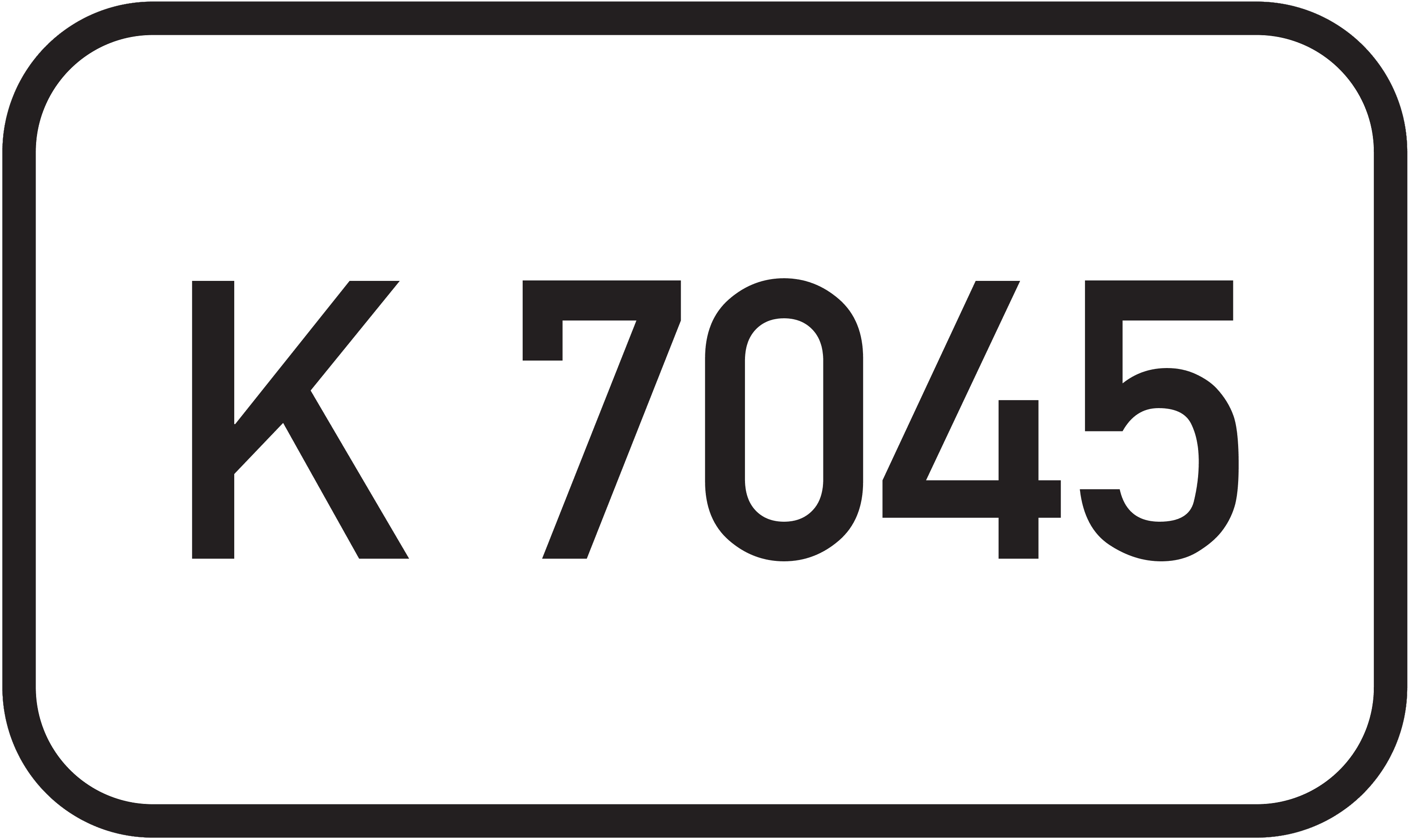 Straßenschild Kreisstraße K 7045