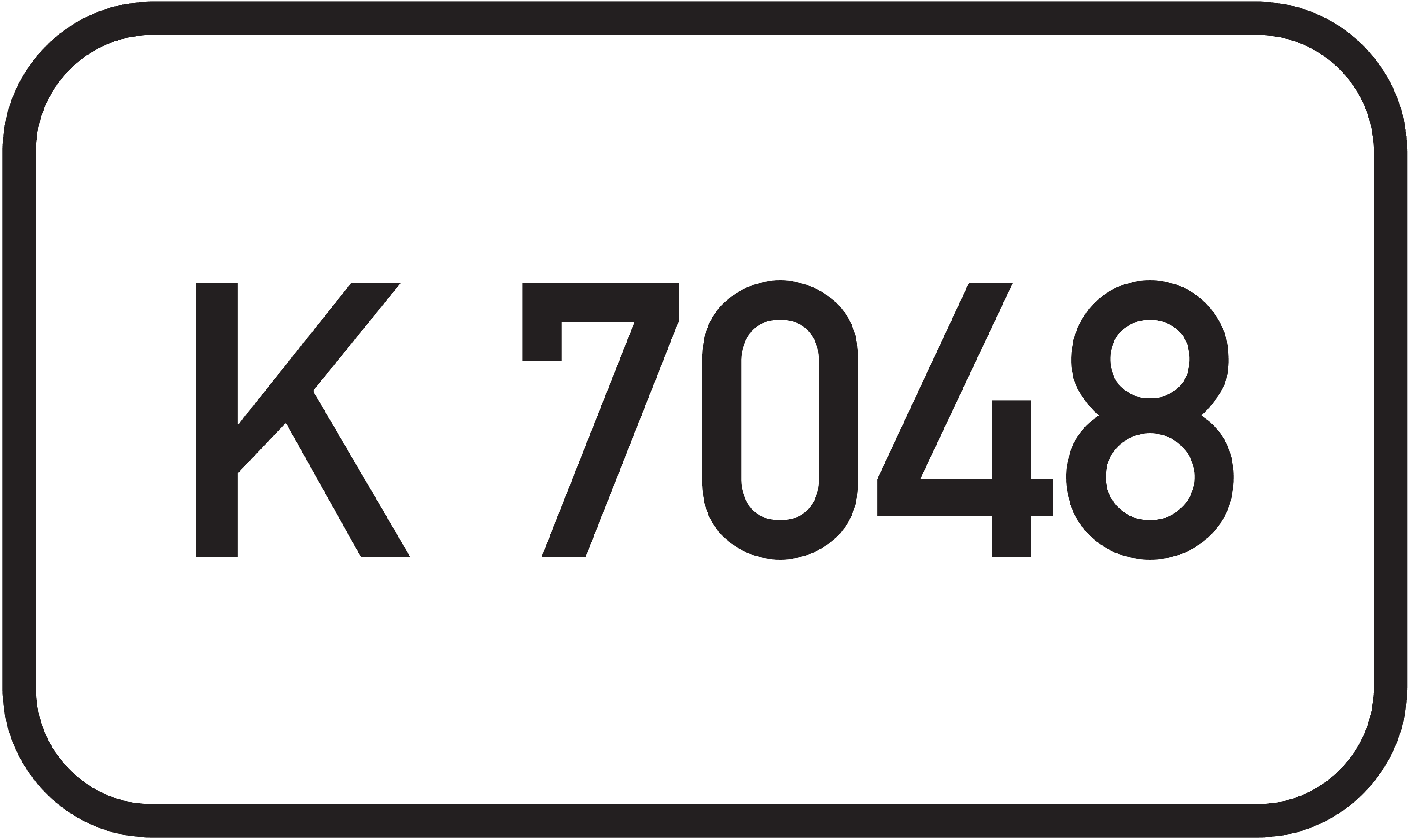 Straßenschild Kreisstraße K 7048