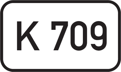 Straßenschild Kreisstraße K 709