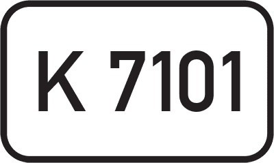 Straßenschild Kreisstraße K 7101