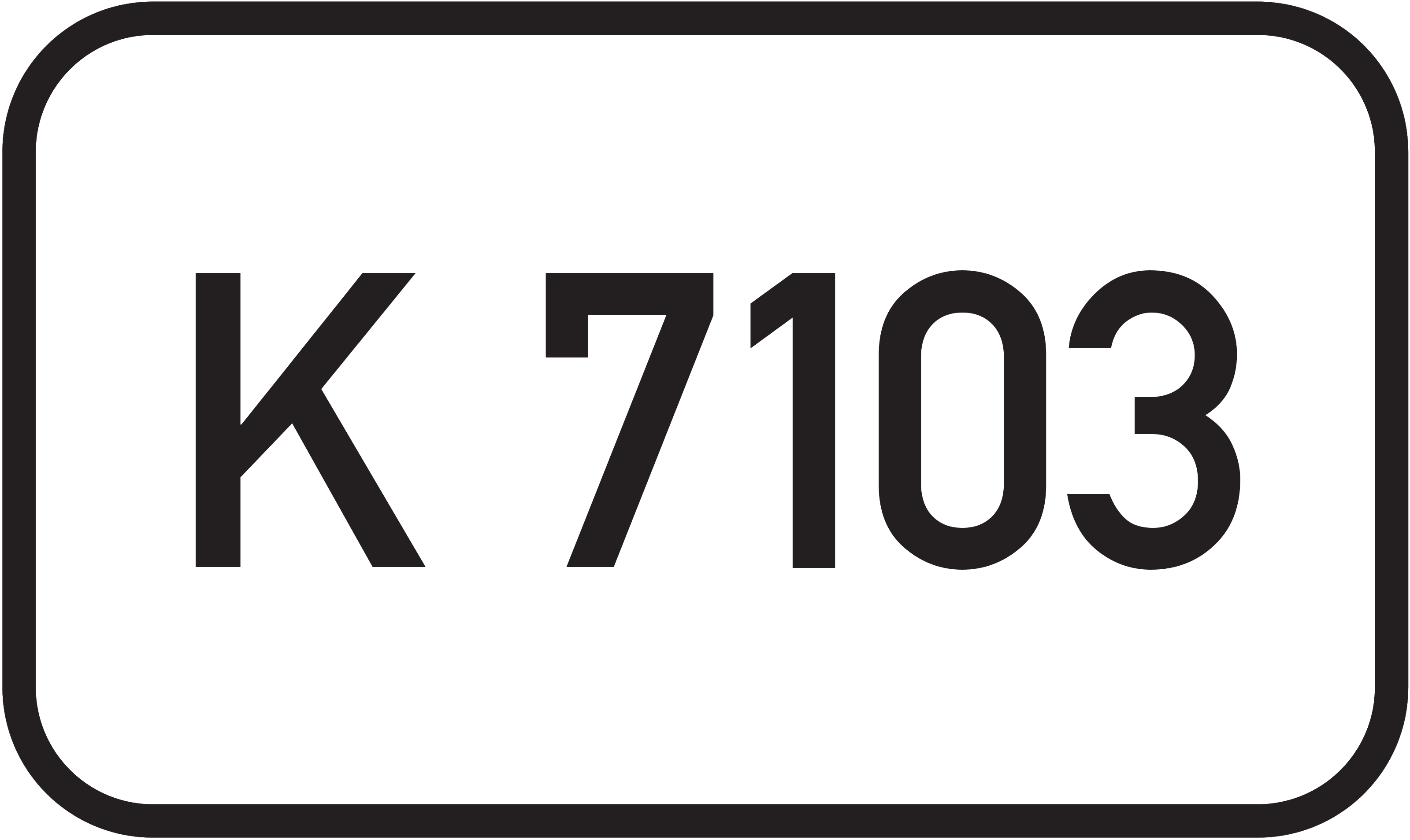Straßenschild Kreisstraße K 7103
