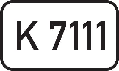 Straßenschild Kreisstraße K 7111