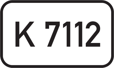 Straßenschild Kreisstraße K 7112