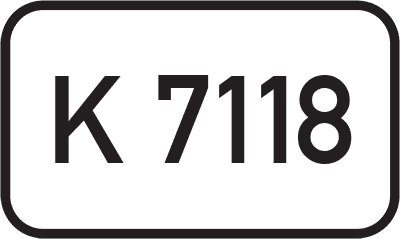 Straßenschild Kreisstraße K 7118
