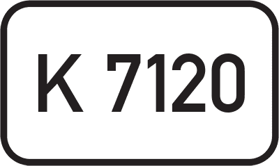 Straßenschild Kreisstraße K 7120