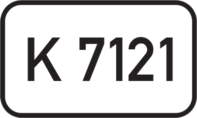 Straßenschild Kreisstraße K 7121