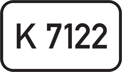 Straßenschild Kreisstraße K 7122