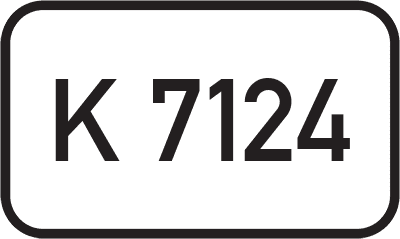 Straßenschild Kreisstraße K 7124
