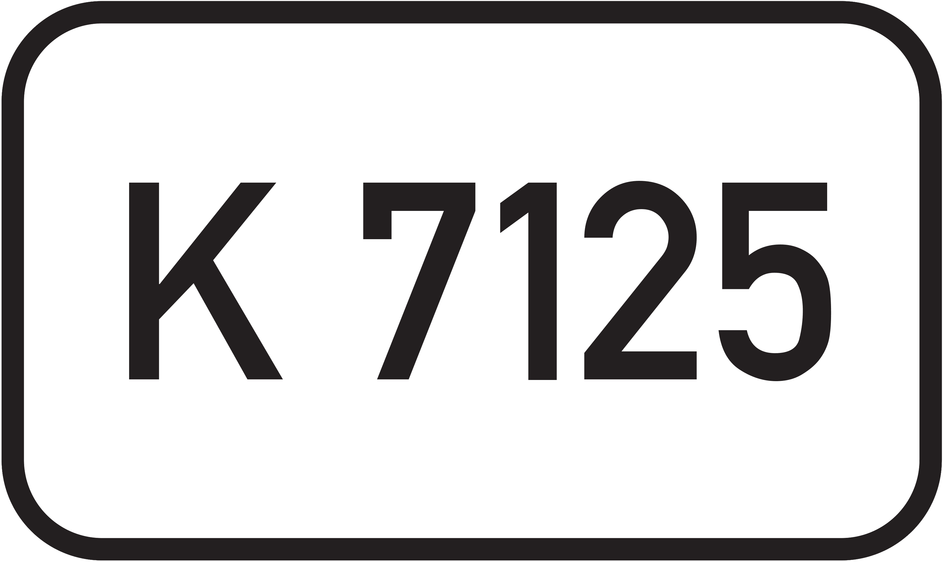 Straßenschild Kreisstraße K 7125