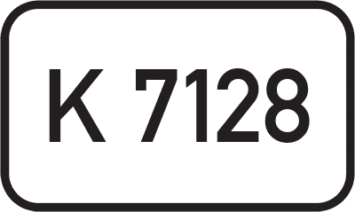 Straßenschild Kreisstraße K 7128