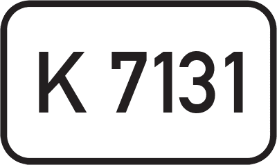 Straßenschild Kreisstraße K 7131