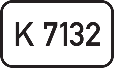 Straßenschild Kreisstraße K 7132
