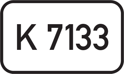 Straßenschild Kreisstraße K 7133