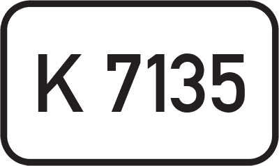 Straßenschild Kreisstraße K 7135
