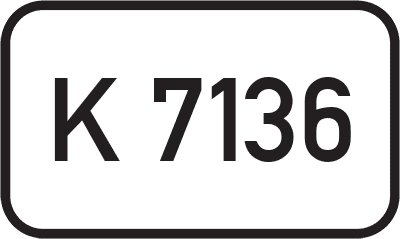Straßenschild Kreisstraße K 7136