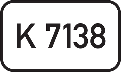 Straßenschild Kreisstraße K 7138