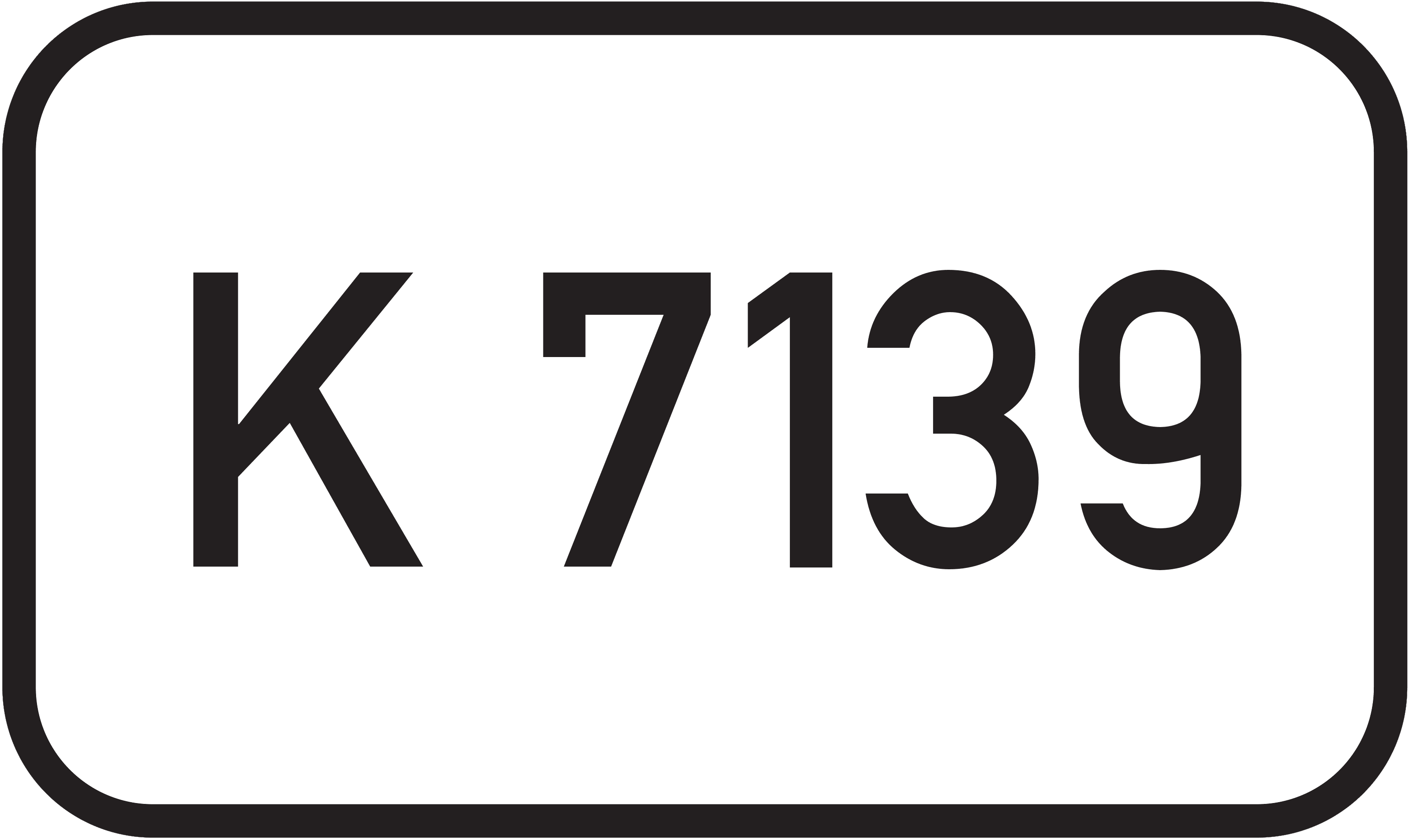 Straßenschild Kreisstraße K 7139