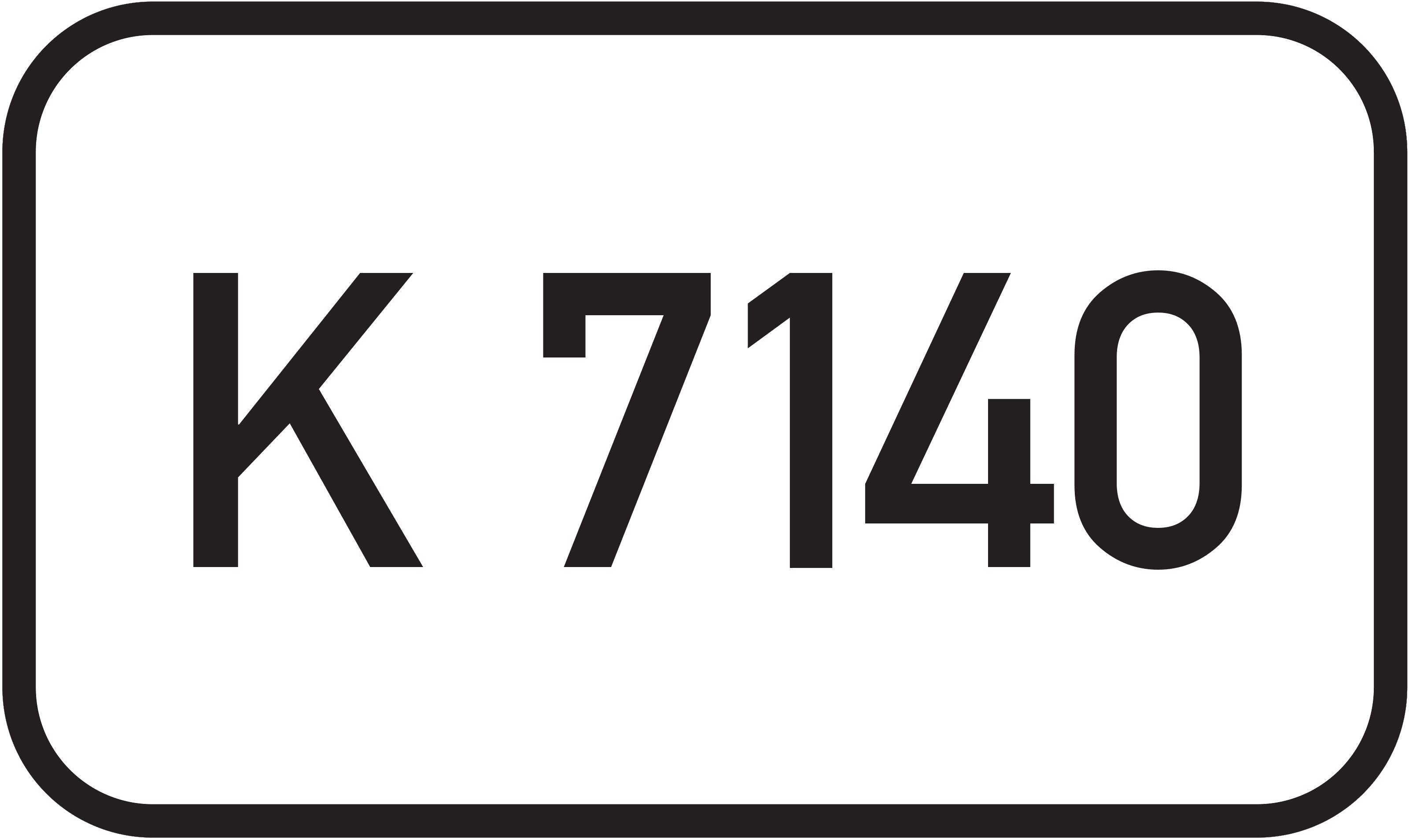 Straßenschild Kreisstraße K 7140