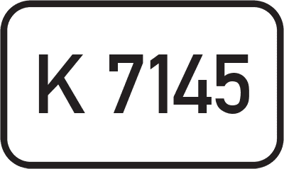 Straßenschild Kreisstraße K 7145