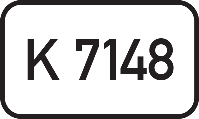 Straßenschild Kreisstraße K 7148