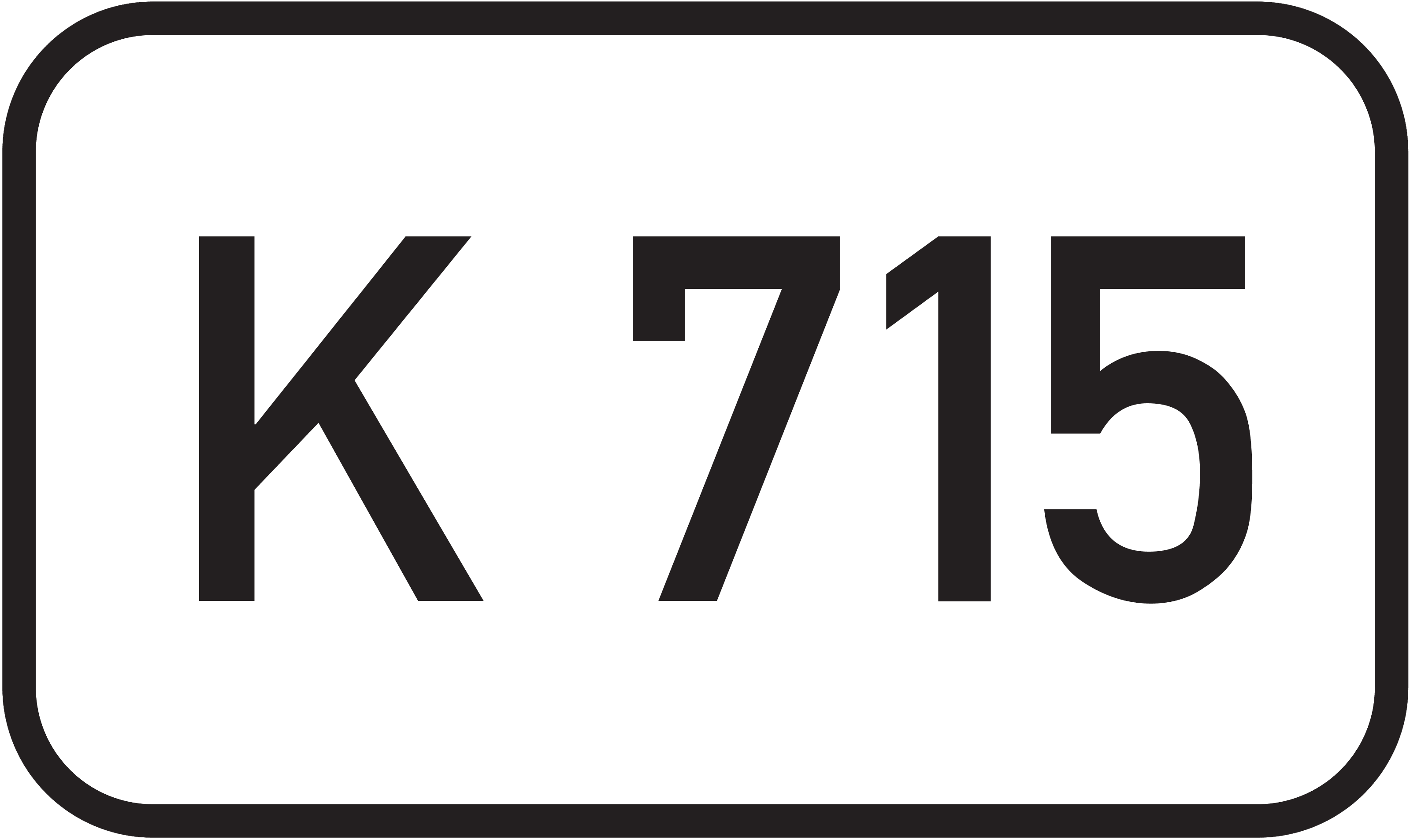 Straßenschild Kreisstraße K 715