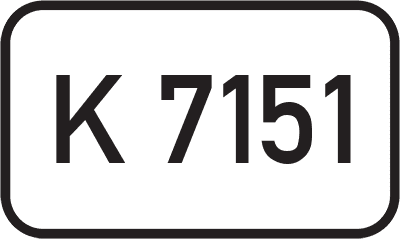 Straßenschild Kreisstraße K 7151