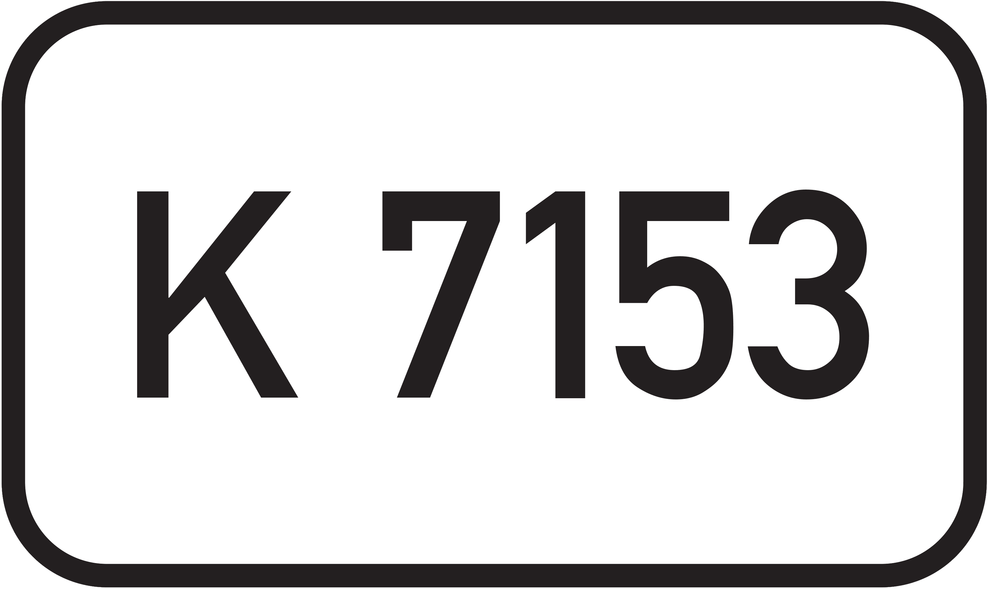 Straßenschild Kreisstraße K 7153