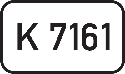Straßenschild Kreisstraße K 7161
