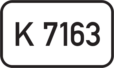 Straßenschild Kreisstraße K 7163