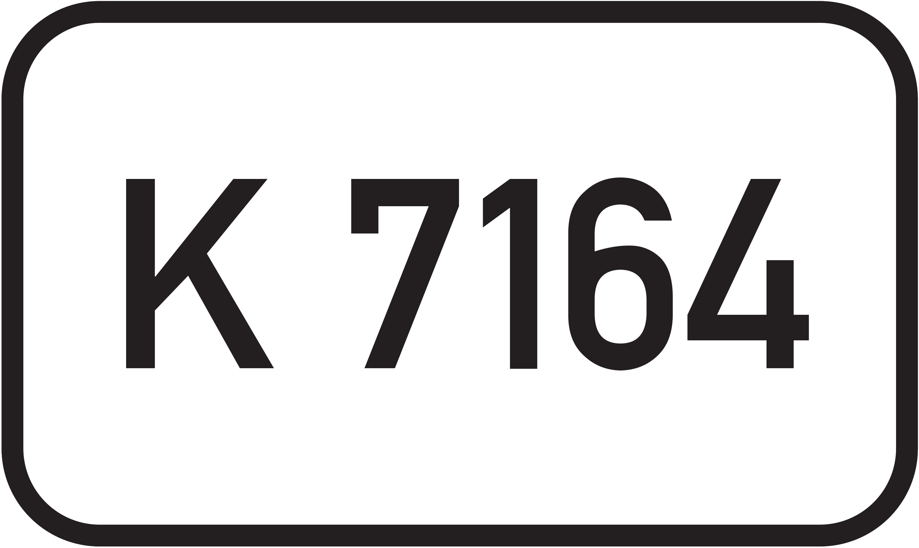 Straßenschild Kreisstraße K 7164