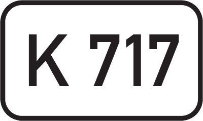 Straßenschild Kreisstraße K 717