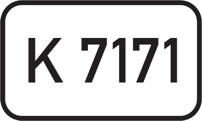 Straßenschild Kreisstraße K 7171
