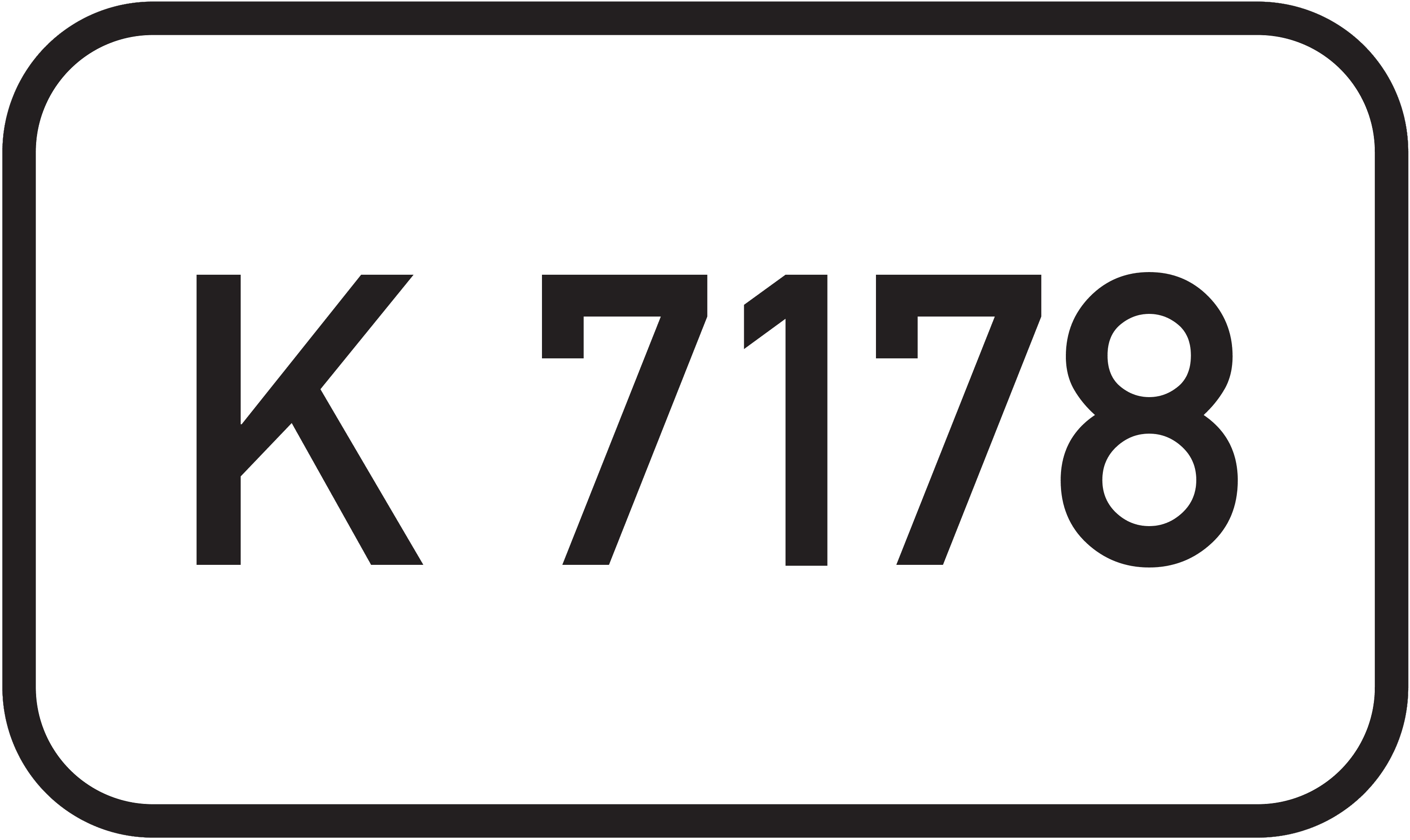 Straßenschild Kreisstraße K 7178