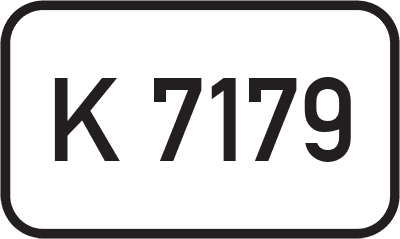 Straßenschild Kreisstraße K 7179
