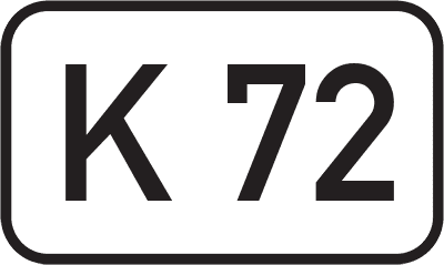Straßenschild Kreisstraße K 72