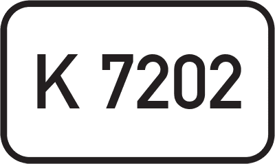 Straßenschild Kreisstraße K 7202