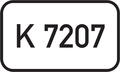Straßenschild Kreisstraße K 7207