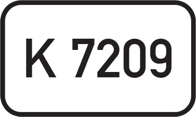 Straßenschild Kreisstraße K 7209