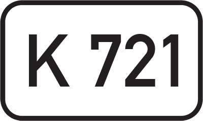 Straßenschild Kreisstraße K 721