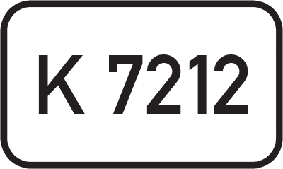 Straßenschild Kreisstraße K 7212