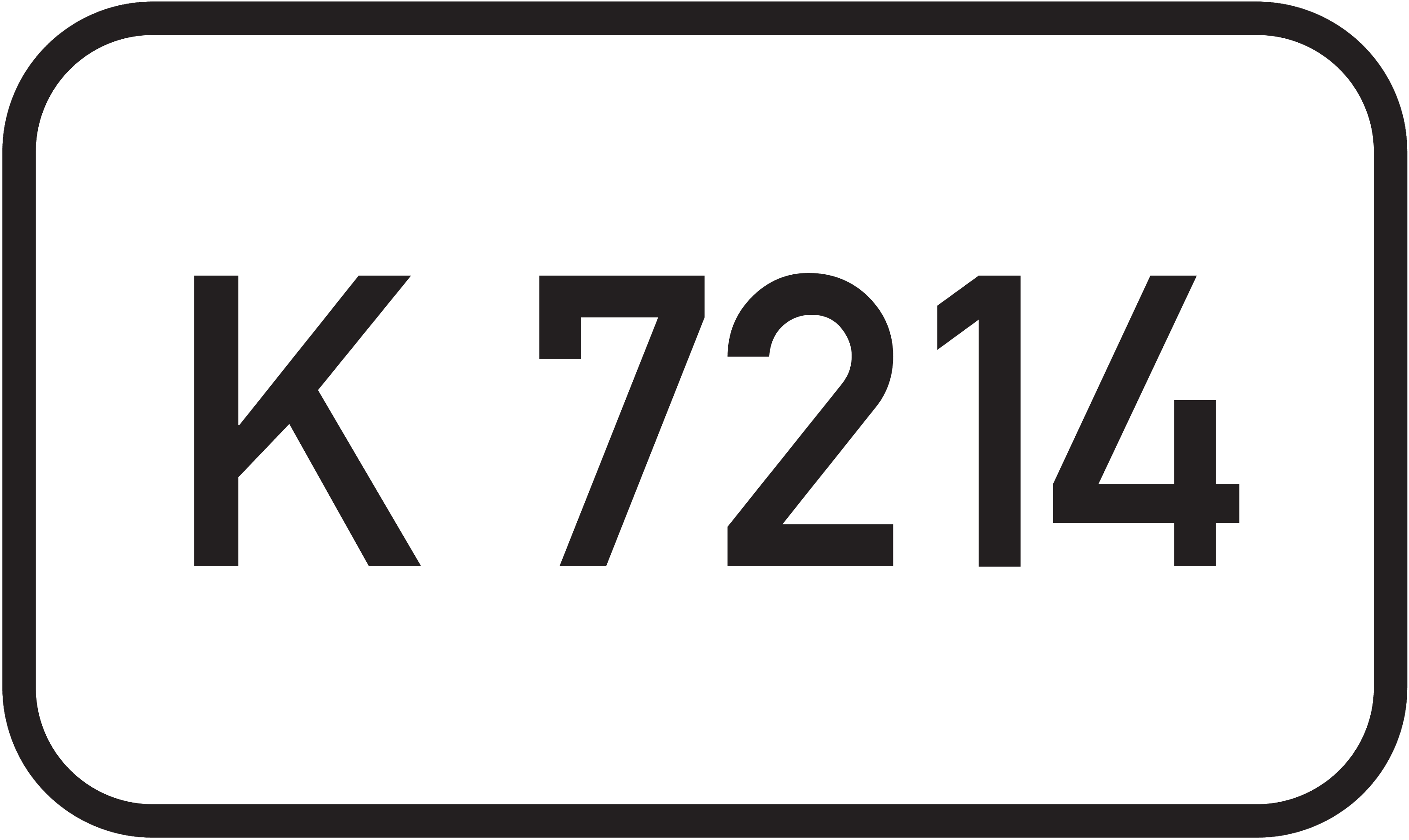 Straßenschild Kreisstraße K 7214