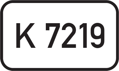 Straßenschild Kreisstraße K 7219