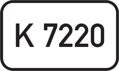Straßenschild Kreisstraße K 7220